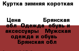 Куртка зимняя короткая › Цена ­ 1 000 - Брянская обл. Одежда, обувь и аксессуары » Мужская одежда и обувь   . Брянская обл.